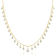 Sterling Statements 14K Yellow Gold Over Sterling Silver White Cubic
Zirconia Charm Necklace
