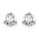 14K White Gold Lab Grown Diamond 7/8ctw VS/SI GH 3 Prong Earrings