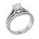 14K White Gold 1.10ctw Diamond Engagement Ring Set