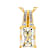 Diamond Simulant Rectangular Octagonal And White Zircon Pendant Necklace
In 18K Gold Over Sterling Silver 3.33ctw