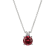 Red Lab Created Ruby Rhodium Over Sterling Silver Necklace 1.07ctw