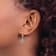 14K Two-tone Gold Diamond-Cut Fancy Butterfly Dangle Earrings
