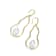 Pear Shape Freshwater Pearl Drop Earrings In 14K Gold Over Sterling Silver