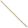 14k Two-tone Gold 4.5mm Hand-polished Fancy Link Bracelet