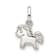 Rhodium Over Sterling Silver Polished Pony Children's Pendant