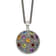 Sterling Silver with 14K Accent Antiqued Multi Gemstone Necklace