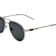 Gucci Silver Tone Aviator Frame / Gray Lenses Sunglasses