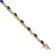 14k Yellow Gold and 14k White Gold with Rhodium Over 14k Yellow Gold
Diamond and Sapphire Bracelet