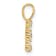 14K Yellow Gold Lab Grown Diamond Letter E Initial Pendant