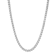 Robert Alton Men's Franco Link Chain Necklace 3mm In Stainless Steel 24 Inch