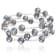 Sterling Silver Rhodium Plated Triple Row Freshwater Pearl Coil Bracelet