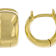 Chunky Huggie Hoop Earrings In 18K Gold Over Sterling Silver