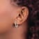 Rhodium Over 14K White Gold Lab Grown Diamond SI1/SI2, G H I, Hinged
Hoop Earrings