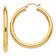 14k Yellow Gold 1 9/16" Polished Tube Hoop Earrings