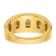 10K Two-tone Yellow Gold with White Rhodium Men's Polished Two-Row
Diamond Ring 0.73ctw