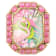 Barse Jewelry Flamingo Pink Agate Gold Tone Statement Ring