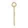 14k Yellow Gold Diamond-Cut and Satin Cross Pendant