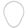 Rhodium Over Sterling Silver Polished 1.8mm Franco 24 Inch Chain
