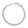Sterling Silver Polished Beaded Chain with 1-inch Extensions Children's Bracelet