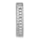 Rhodium Over 10k White Gold 0.62 ctw Diamond Circle Chain Slide Pendant