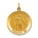 14k Yellow Gold Polished and Satin Medium St. Florian Medal Pendant