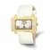 Ladies Charles Hubert Stainless White Leather 40x23mm Watch