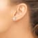 Sterling Silver White Freshwater Cultured Pearl 9-10mm Button Earrings