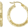 Diamond-Cut Hoop Earrings In 18K Gold Over Sterling Silver