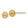 14k Yellow Gold 6.5mm Fancy Ball Stud Earrings