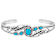 Sleeping Beauty Turquoise Cuff Bracelet In Sterling Silver
