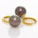Tahitian Cultured Pearl 18k Yellow Gold Diamond Cut Hoop Earrings