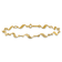 14k Yellow Gold 5mm Diamond-Cut Fancy Link Bracelet