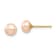 14K Yellow Gold Children's 5-6mm Pink Button Freshwater Cultured Pearl
Stud Earrings