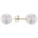 14kt Yellow Gold 8-9mm Cultured Japanese Akoya Pearl Stud Earrings