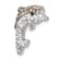 Rhodium Over Sterling Silver Polished Crystal Dolphin Chain Slide Pendant