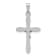 Rhodium Over 14K White Gold Polished INRI Crucifix Pendant