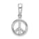 Sterling Silver Polished Peace Symbol Pendant