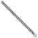 Ruthenium Over Sterling Silver Antiqued Brushed Curb Link Bracelet