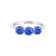 14K White Gold Round Tanzanite Ring, 1.49ctw