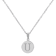Initial U Charm Pendant Necklace In Silver-Tone