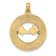 14k Yellow Gold Textured CHARLESTON Bridge Charm