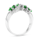 1.15ctw Emerald and Diamond Ring in 14k White Gold