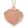 Copper Dipped Aspen Leaf with 20 Inch Gold-plated Necklace