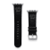 Gametime NHL Calgary Flames Black Leather Apple Watch Band (38/40mm
S/M). Watch not included.