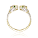 Emerald Color CZ Panther Swivel Bangle Bracelet In 14K Gold Over
Sterling Silver