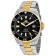 Seapro Men's Scuba 200  Black Dial, Two-tone Yellow Stainless Steel Watch