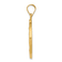 14k Yellow Gold Satin Miraculous Medal Pendant