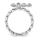 Rhodium Over Sterling Silver Stackable Expressions Cross Amethyst Ring 0.10ctw