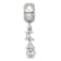 Rhodium Over Sterling Silver LogoArt Kappa Alpha Theta Vertical Letters
Heart Bead