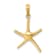 10K Yellow Gold Dancing Starfish Charm